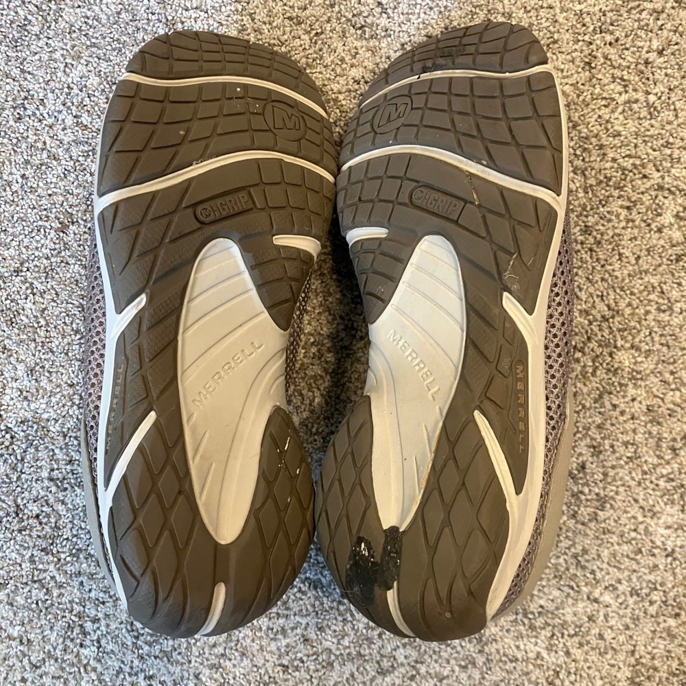 Merrell Encore Breeze 3 Womens 7.5 Mesh Slip On Clogs Mules Aluminium Taupe - Picture 7 of 8